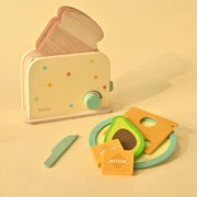 Playbox Roasty Toasty Wooden Toaster Kitchen Set Toddler & Kids Pretend Play Cooking Toy Set (1 Years +) Imagination and Creativity | Kids Toys for Cooking Simulation Educational Toys - Image 6