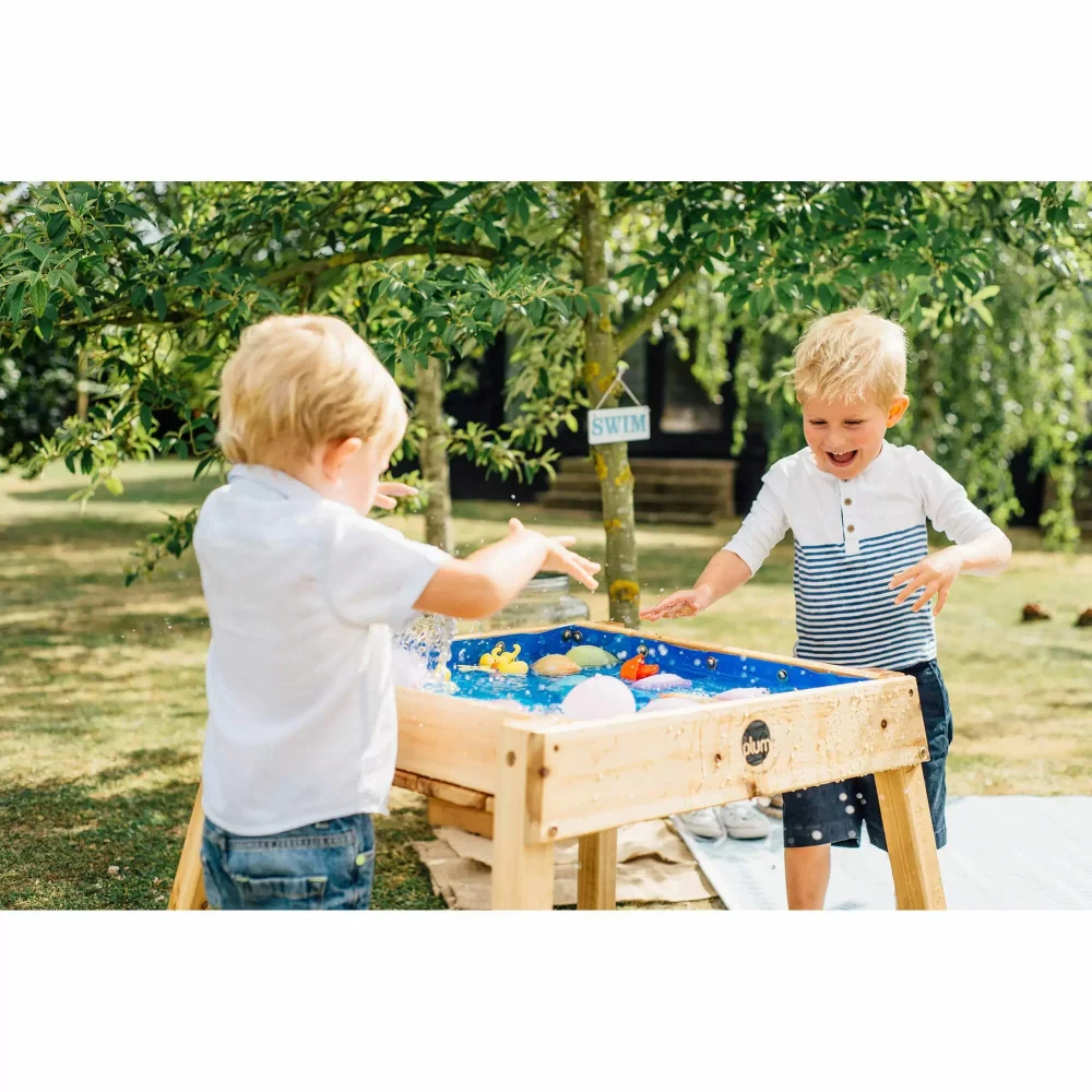 PLUM BUILD AND SPLASH WOODEN SAND AND WATER TABLE (NATURAL) - Image 3