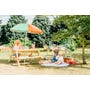 Plum Rectangular Picnic table with Parasol (Natural) | Purchase Table & Get Free Interactive Toy - Image 5
