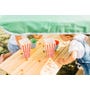 Plum Rectangular Picnic table with Parasol (Natural) | Purchase Table & Get Free Interactive Toy - Image 7