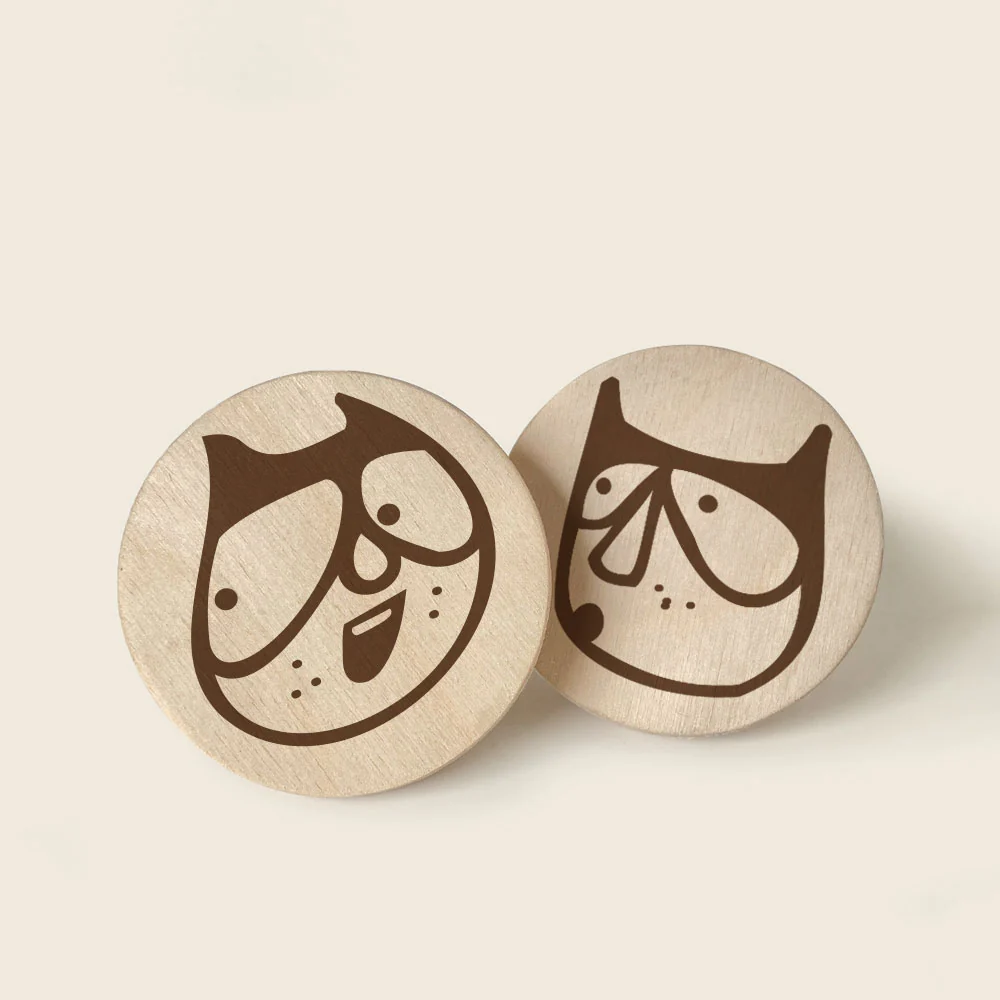PULL - Wooden Knobs - Superheroz (Round)