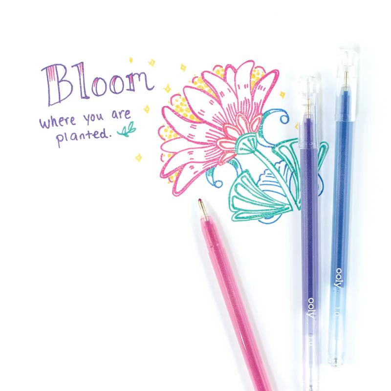 Radiant Writers Glitter Gel Pens - Set of 8 - Image 7