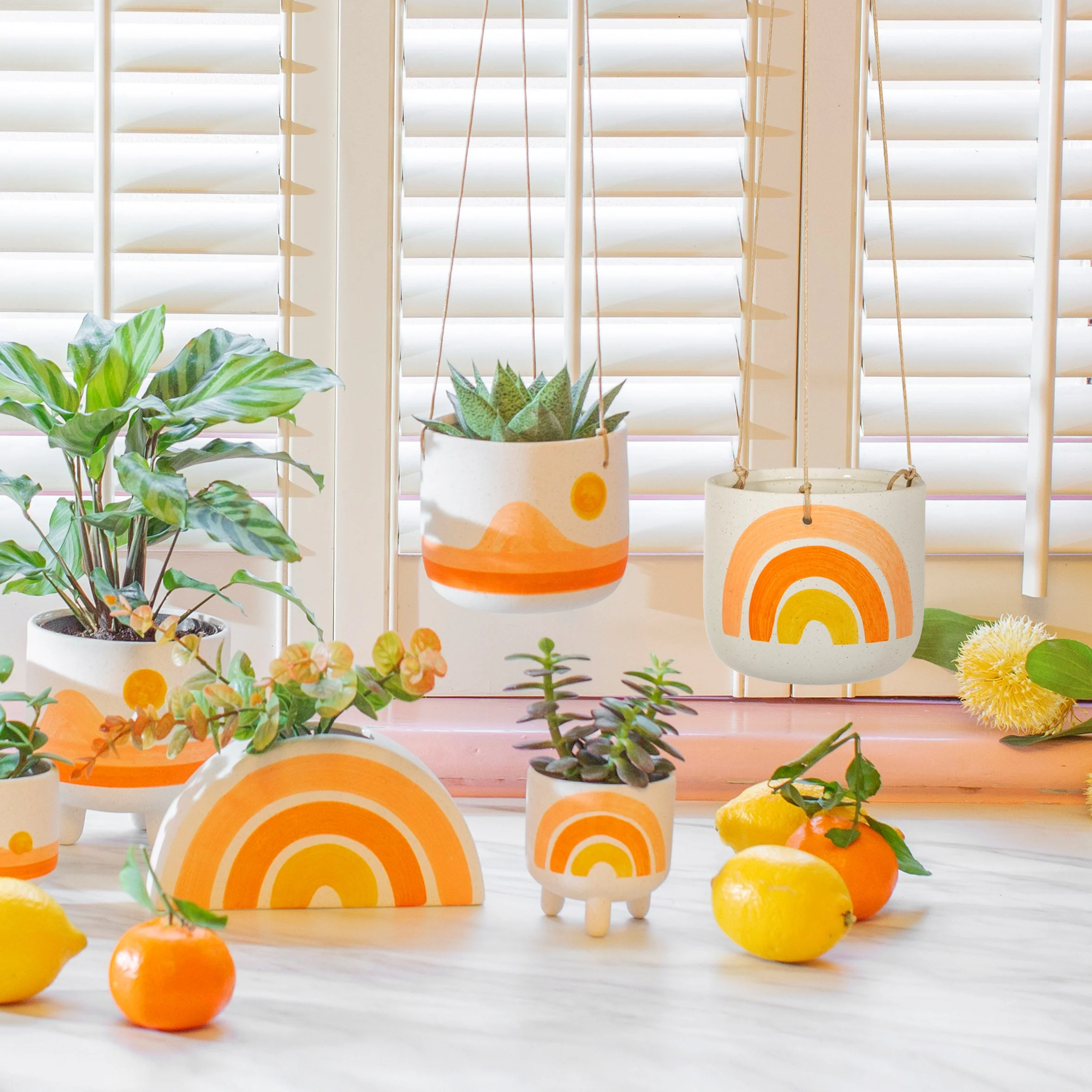 Rainbow Hanging Planter - Image 3