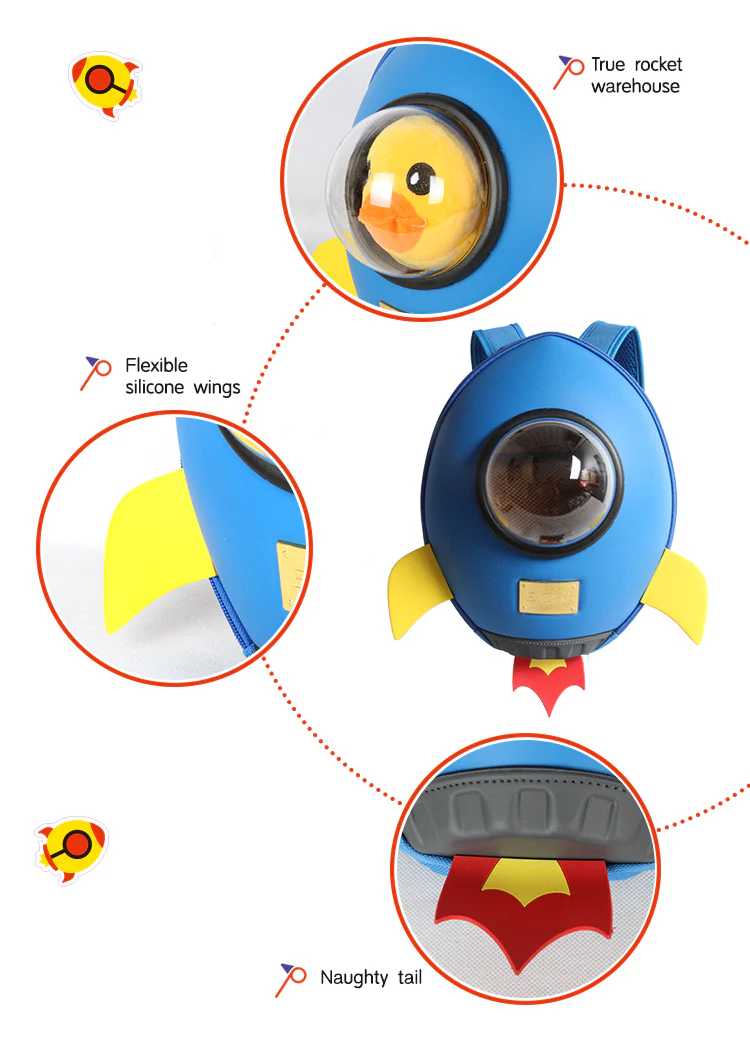 Rocket Backpack | Blue - Image 8
