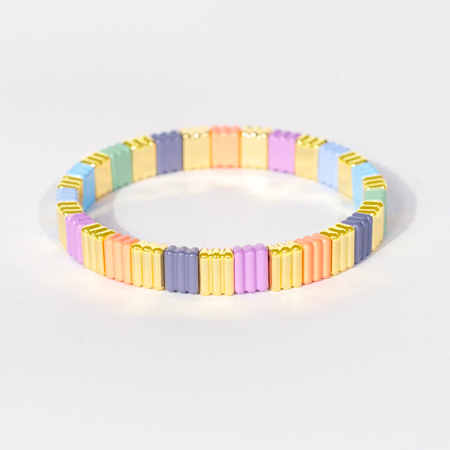 Groovy Enamel Bracelet | Pastel | Thick