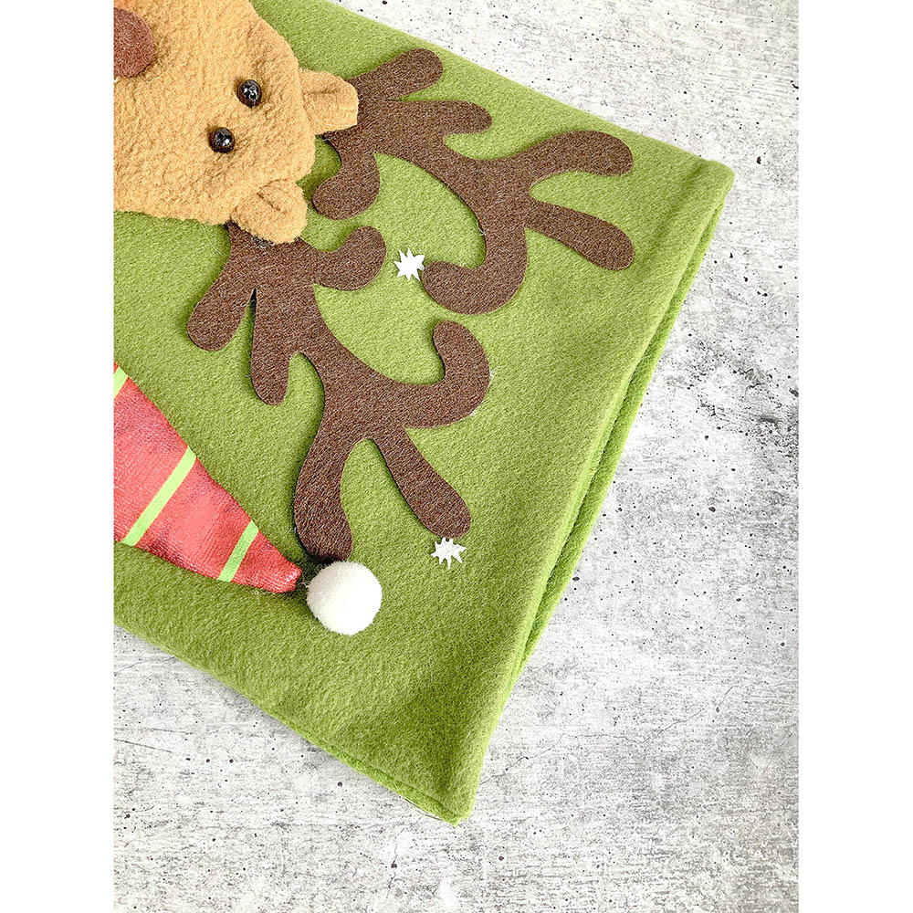 Santa Long Hanging Knot Legs Christmas Stocking, 16 inches - Image 7