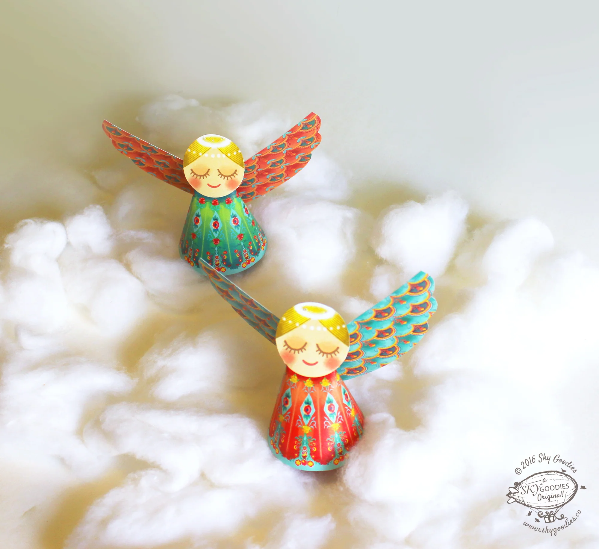 Set of 6 Paper Angels DIY Paper Craft - Image 5