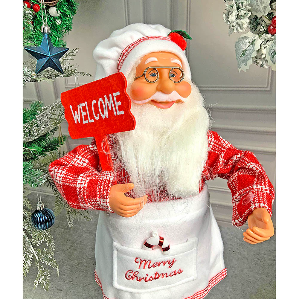 Small Masterchef Santa Claus self Standing Christmas Table Décor & Christmas Decoration - Image 2