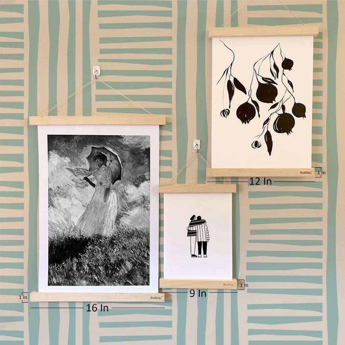 SNAP - Magnetic Poster Hanger - A2 (16") Grey - Image 2