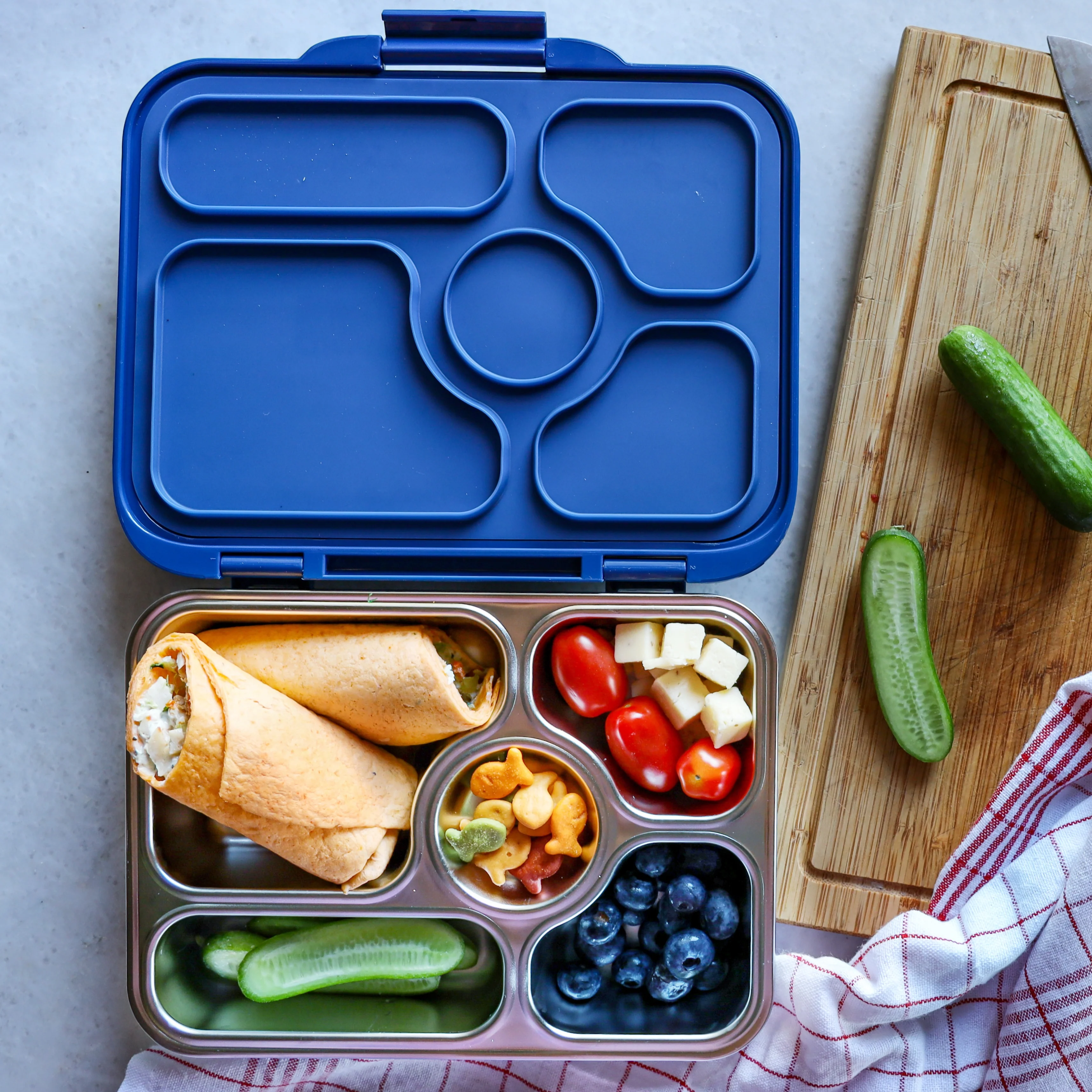 Stainless Steel Leak Proof Yumbox Presto - Kale Green - Image 8