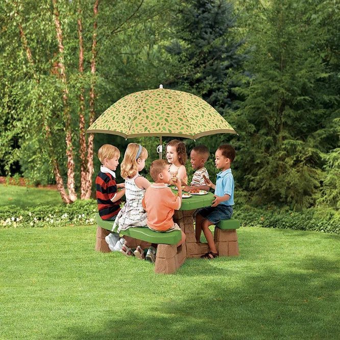 Step2 Picnic Table W Umbrella (Bright) - Image 2
