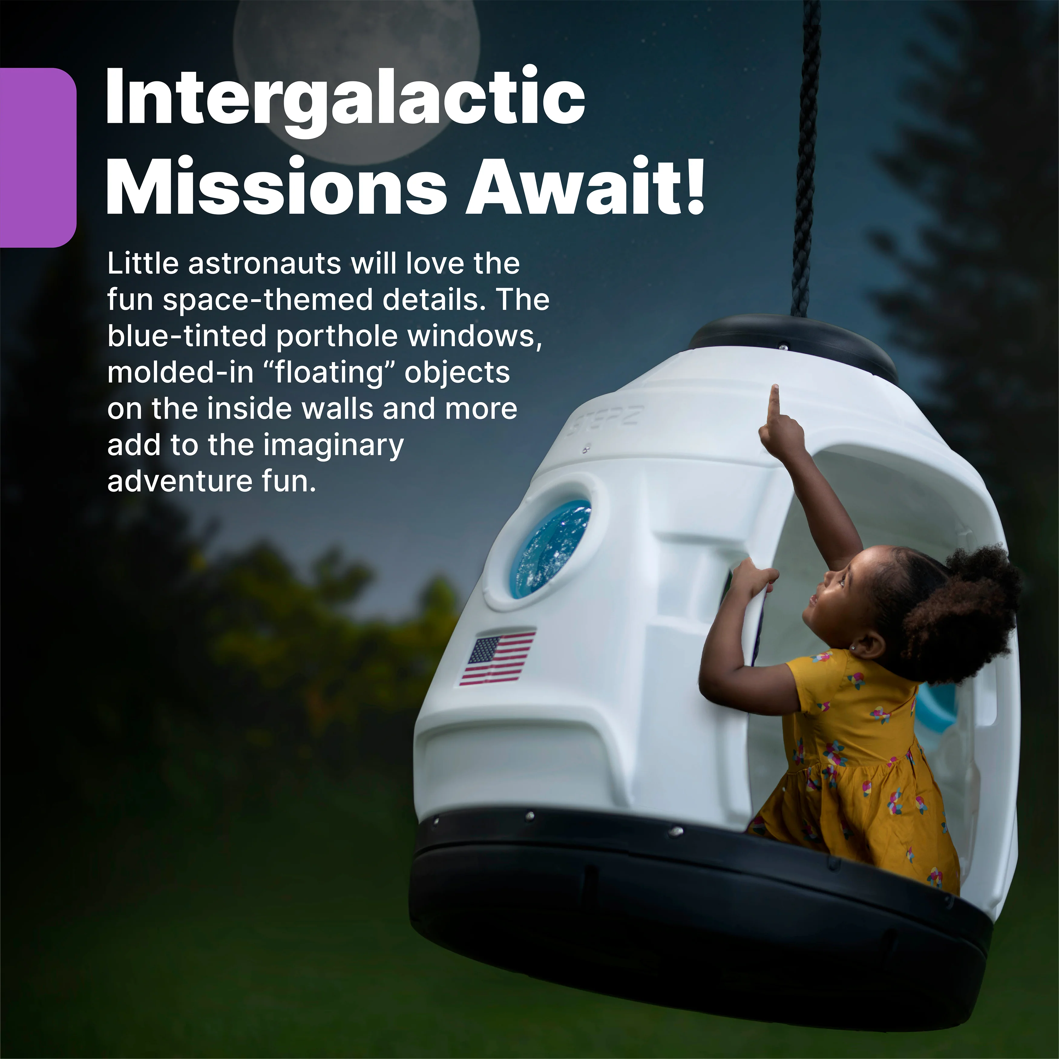 STEP2 SPACE CAPSULE SWING - Image 6
