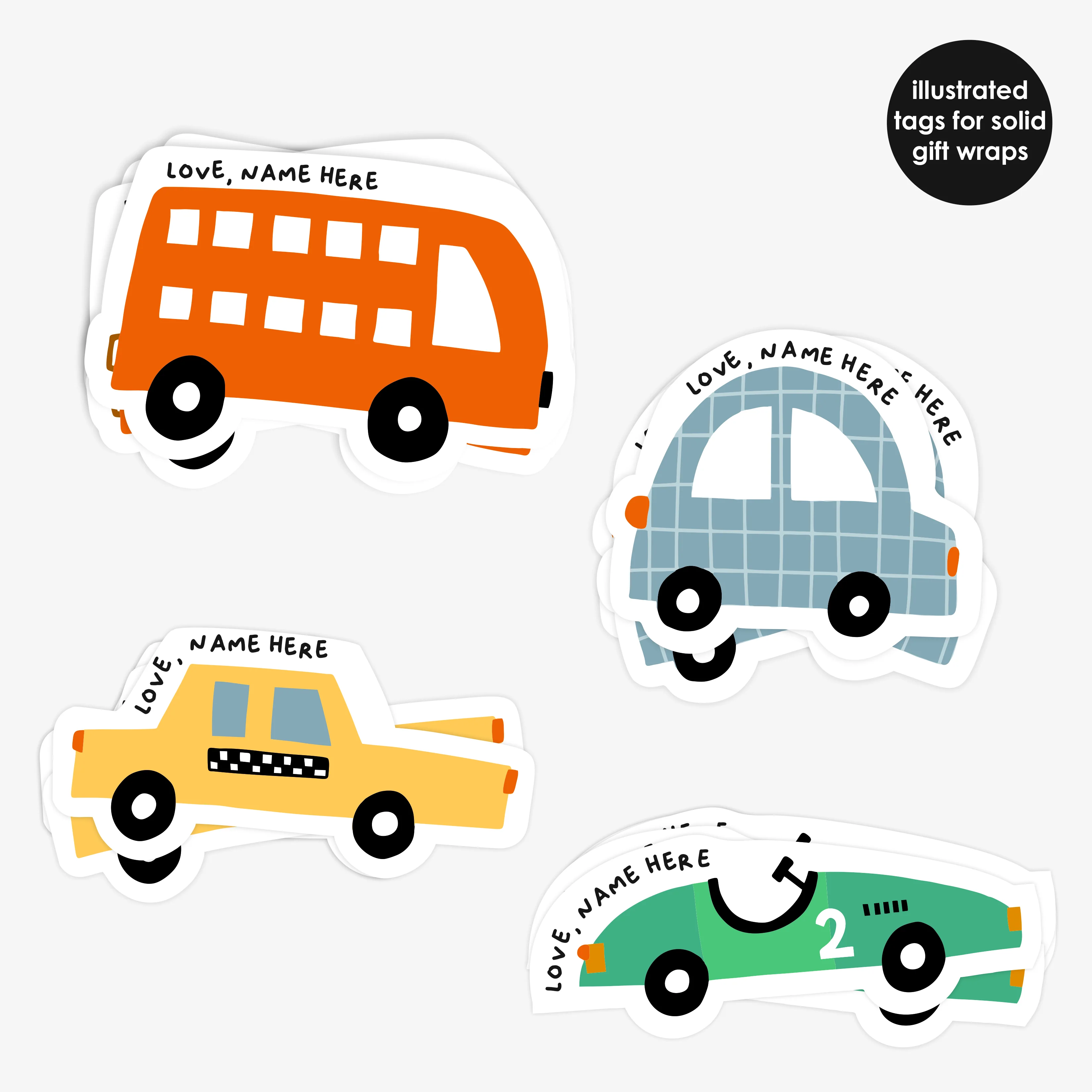 Stick On Tags | Vehicles - Image 2