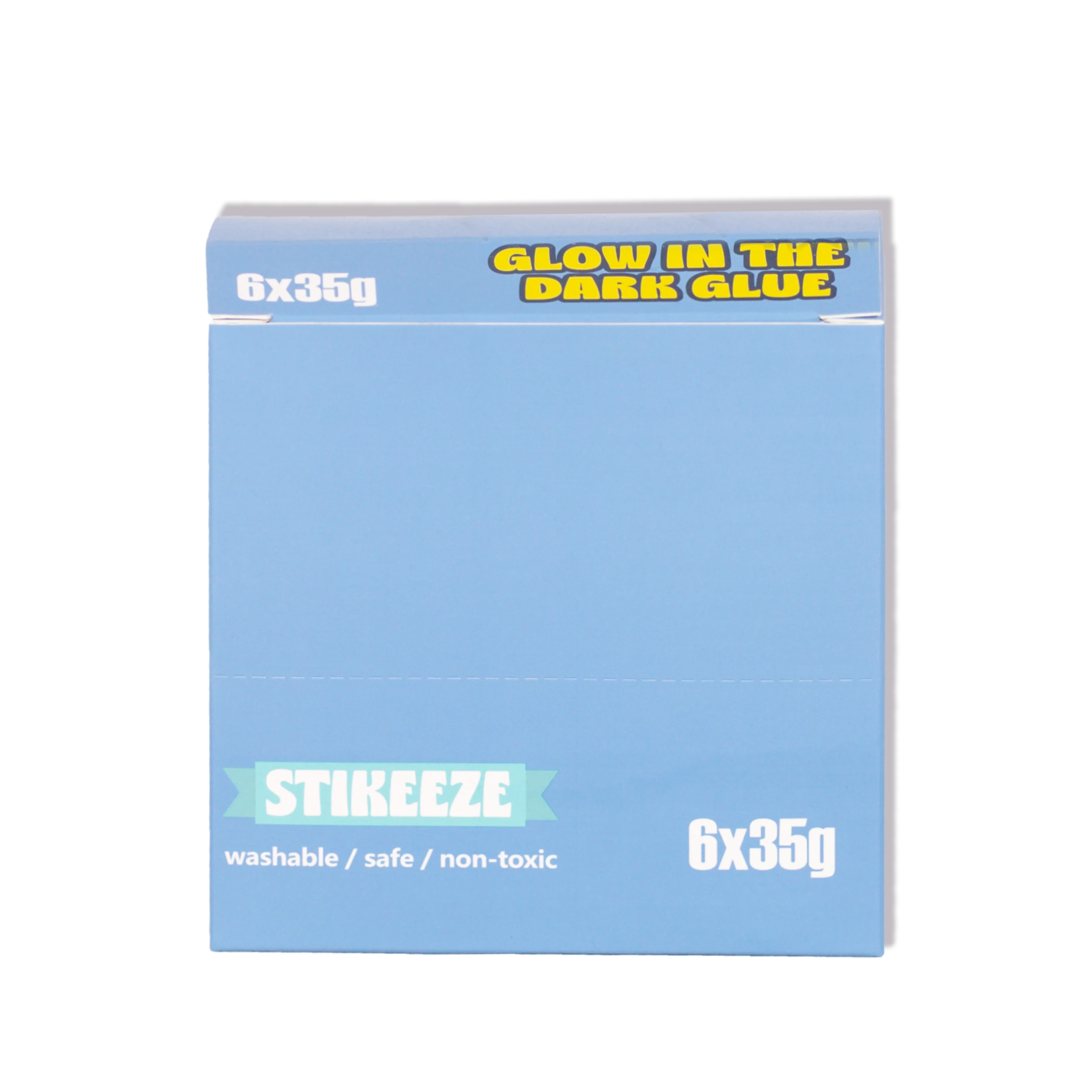 Stikeeze Glitter Glow in the Dark Glue | Set of 6 | 35gms - Image 2