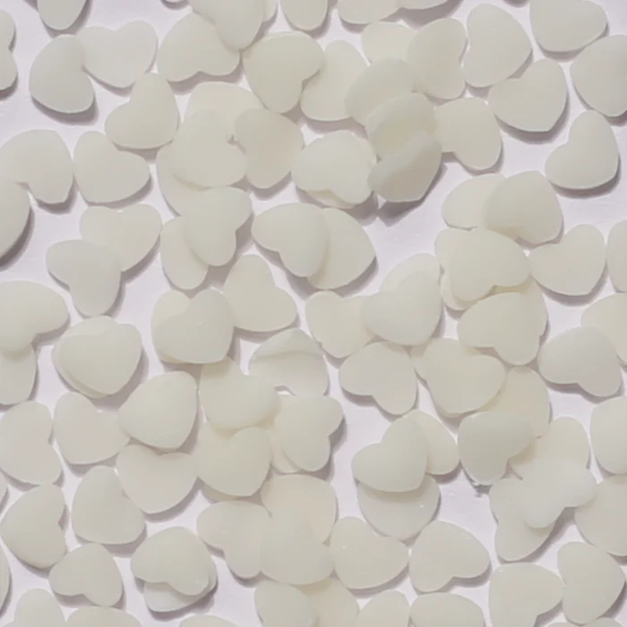 Stikeeze Glow in the Dark Confetti | Hearts | 3 gms | For Crafts, Slime & Resin Art