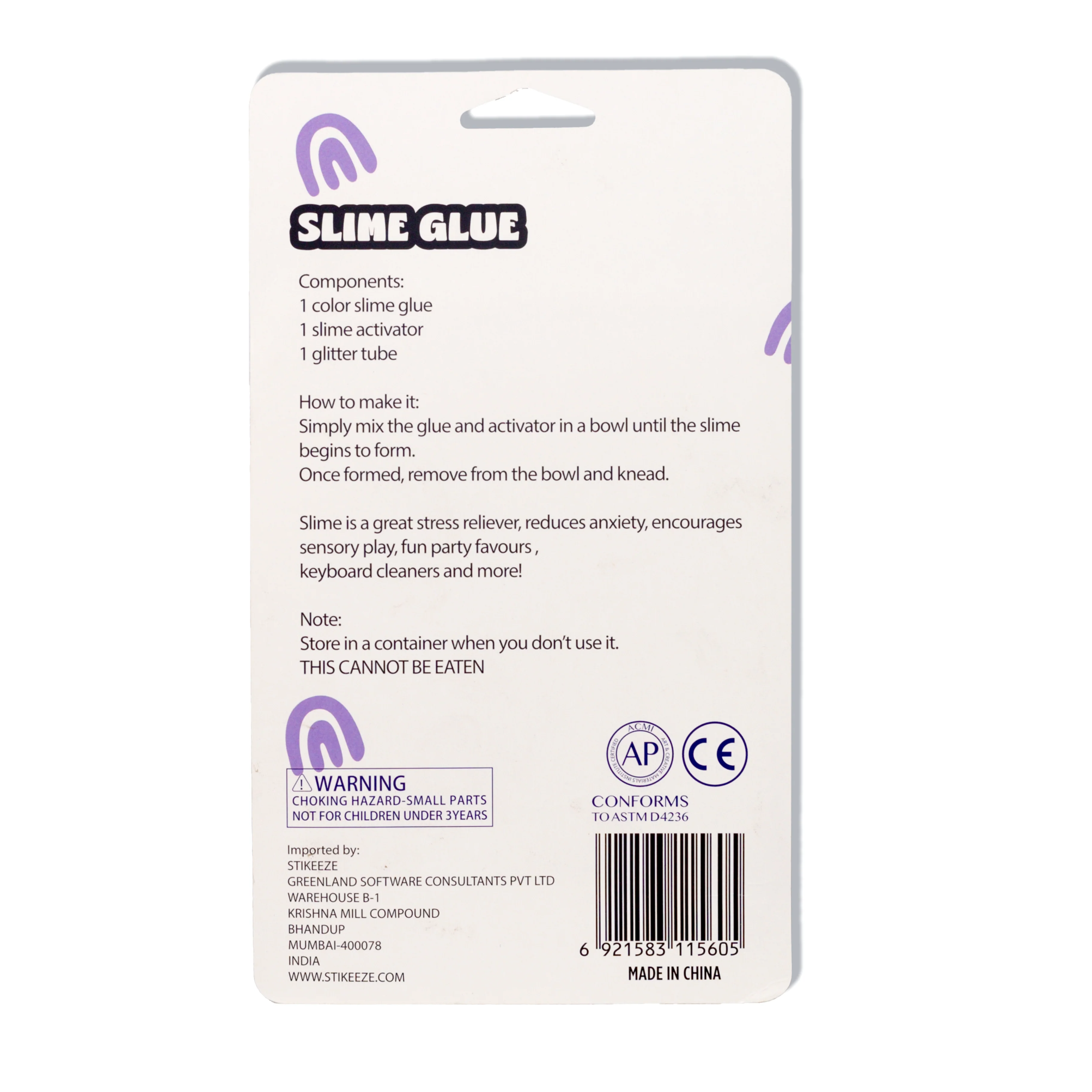 Stikeeze Make-it-Slime | Glitter Purple - Image 2