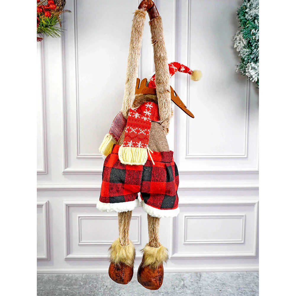 Striped Shorts Reindeer Christmas Festive Door Hanger Christmas décor - Image 2
