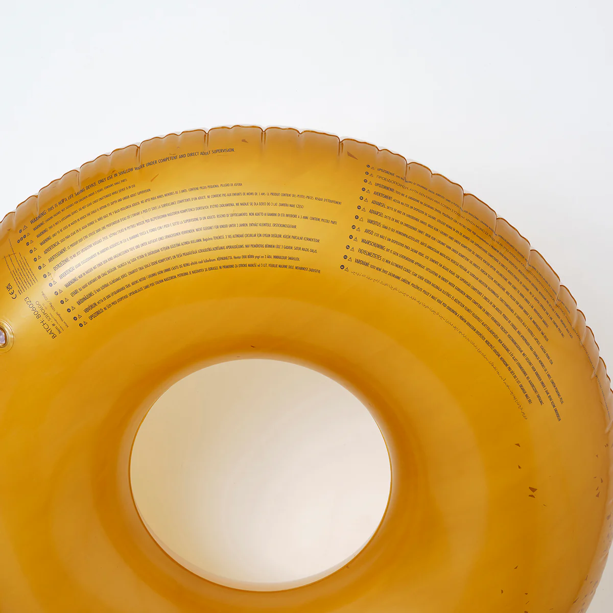 SUNNYLiFE gold color inflatable Pool Ring Disco Gold - Image 3