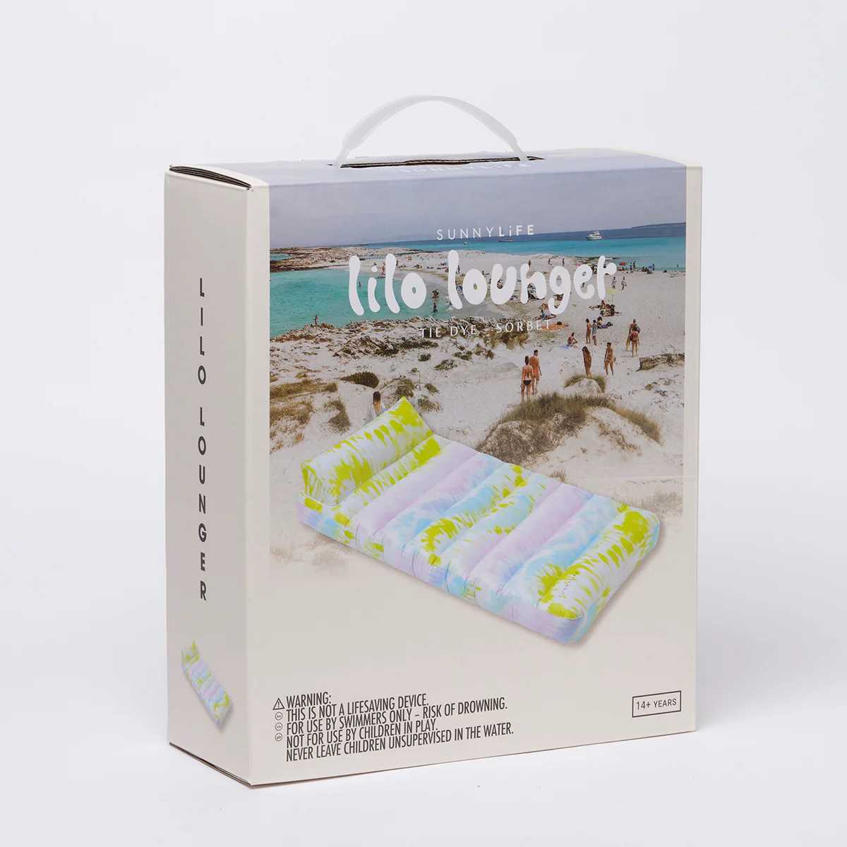 SUNNYLiFE Tie Dye color Lilo Lounger Sorbet - Image 6