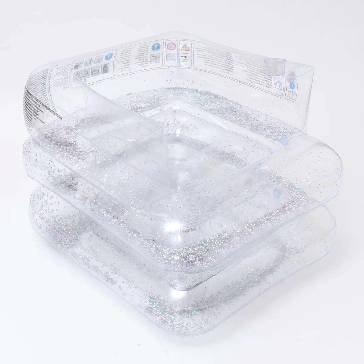 SUNNYLiFE transparent color inflatable glitter Lilo Chair - Image 2