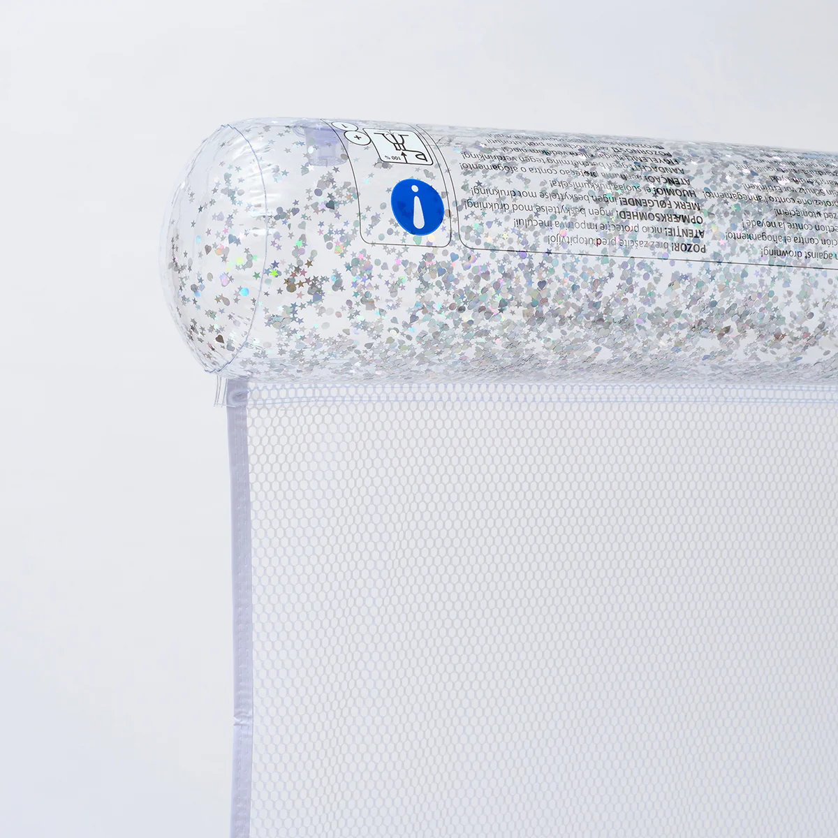 SUNNYLiFE transparent inflatable Bolster Hammock Float Glitter - Image 3