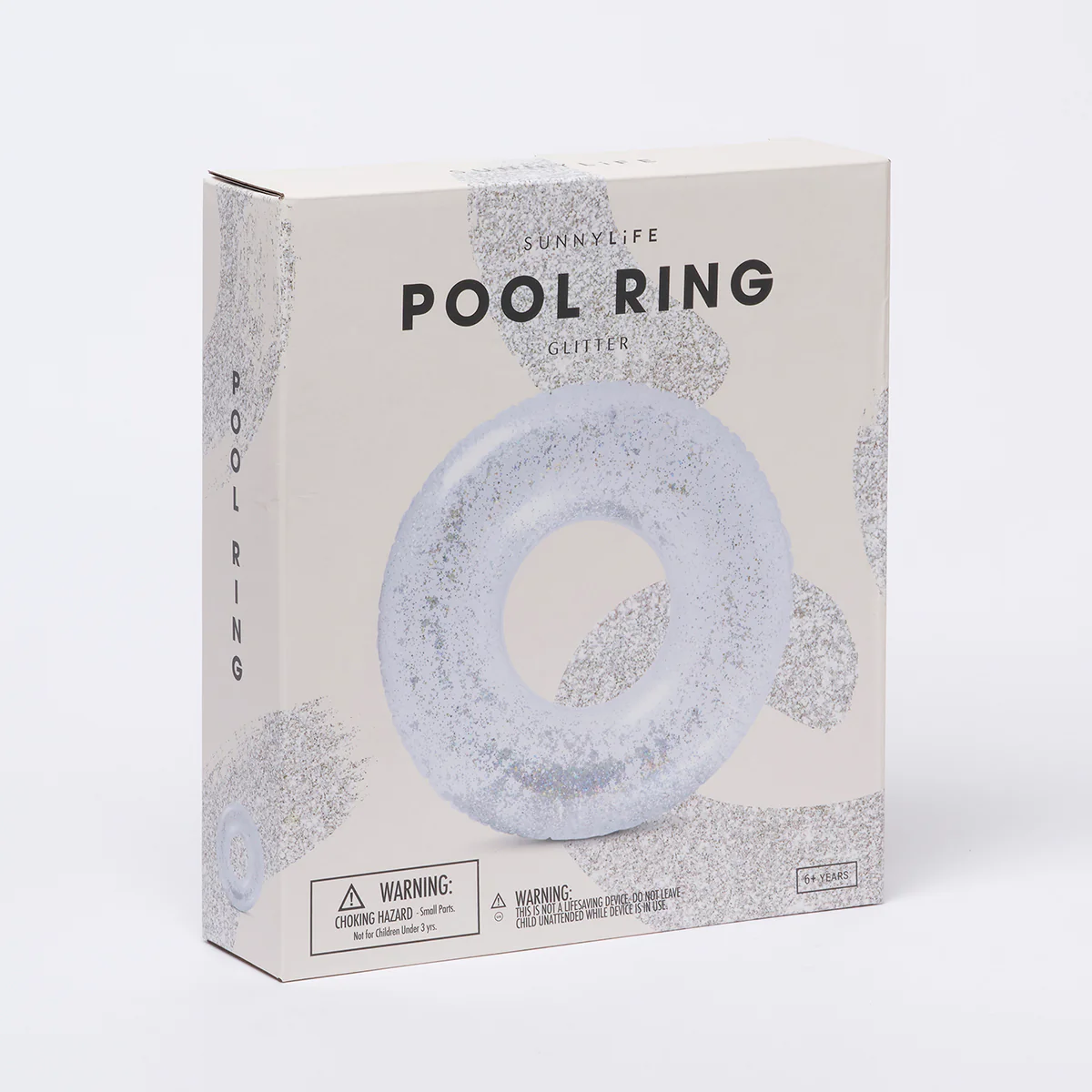 SUNNYLiFE transparent inflatable Pool Ring Glitter - Image 3