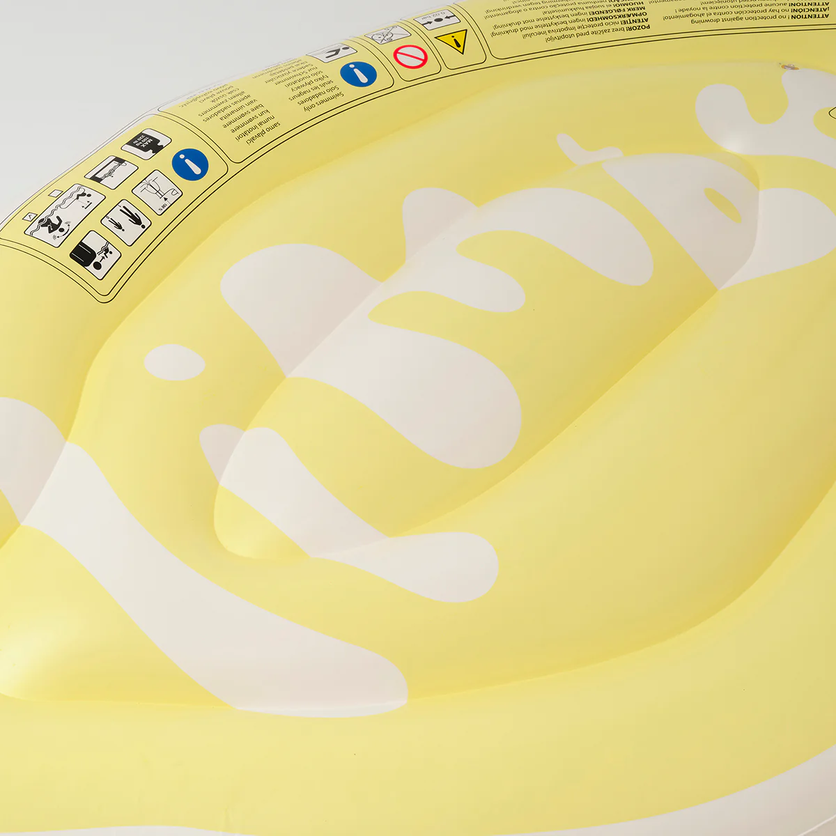 SUNNYLiFE yellow color inflatable Luxe Lie-On Float Limon - Image 3