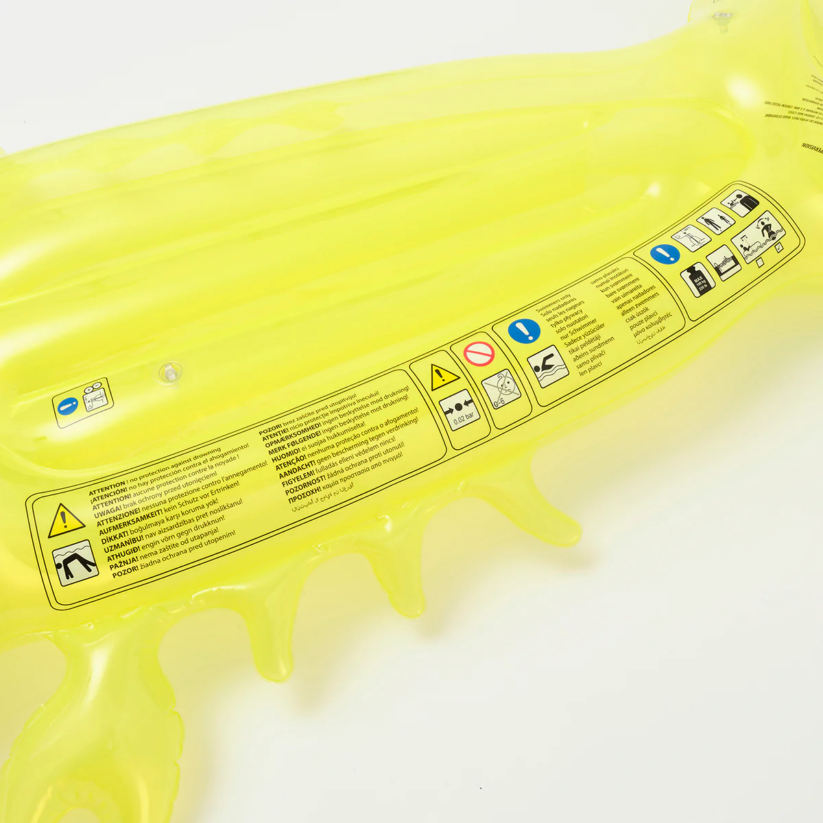 SUNNYLiFE yellow color inflatable Luxe Lie-On Float Sonny the Sea Creature - Image 5