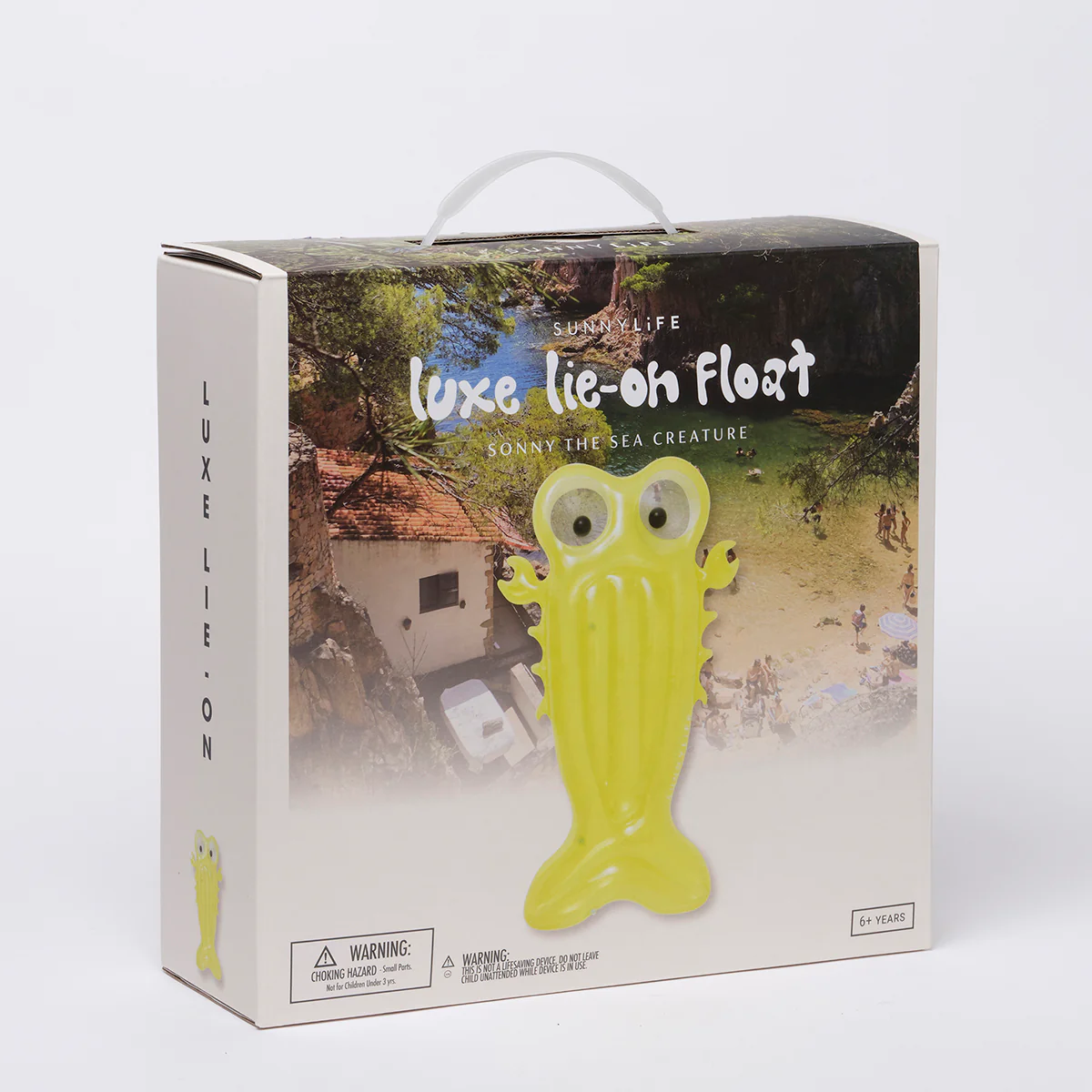 SUNNYLiFE yellow color inflatable Luxe Lie-On Float Sonny the Sea Creature - Image 7