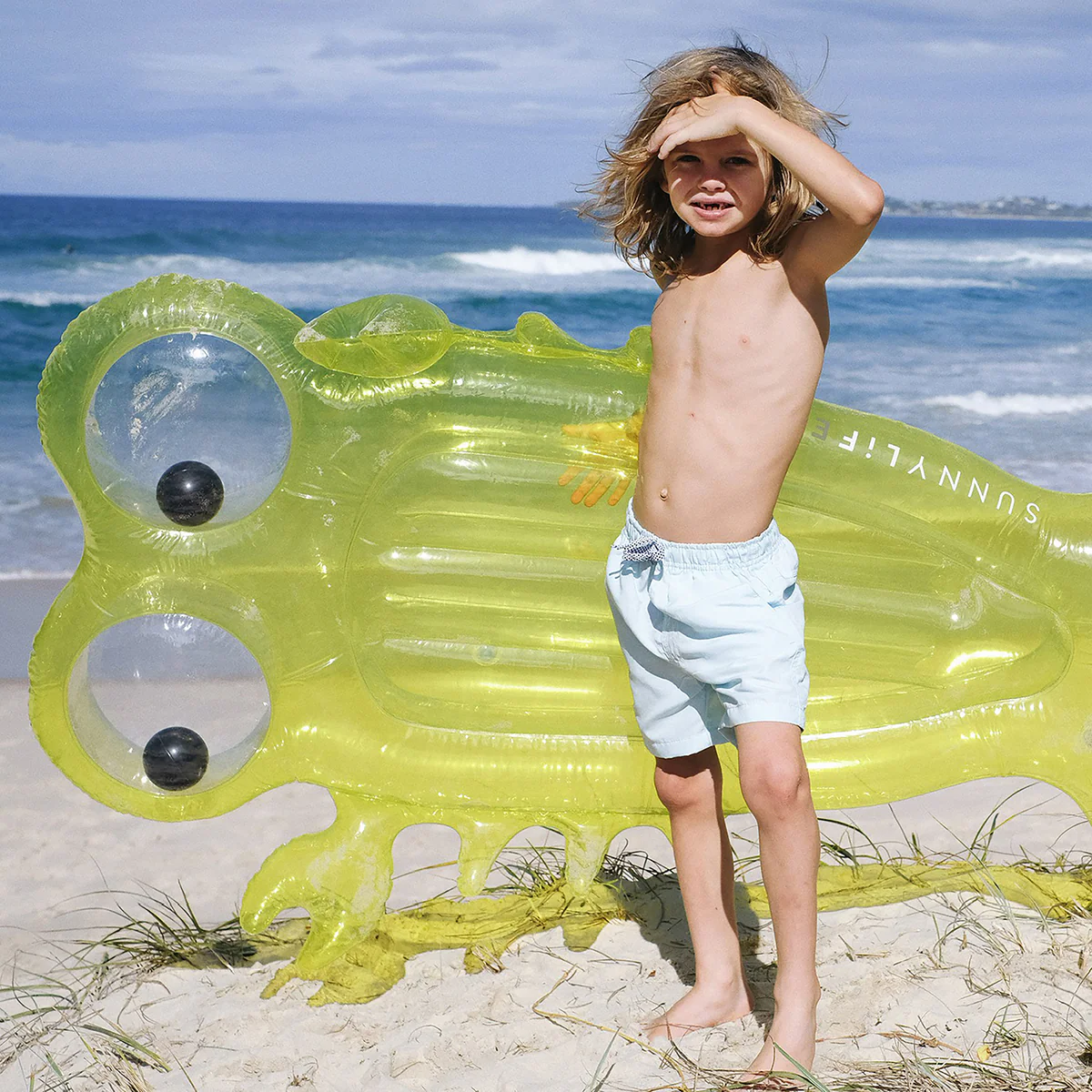 SUNNYLiFE yellow color inflatable Luxe Lie-On Float Sonny the Sea Creature - Image 8