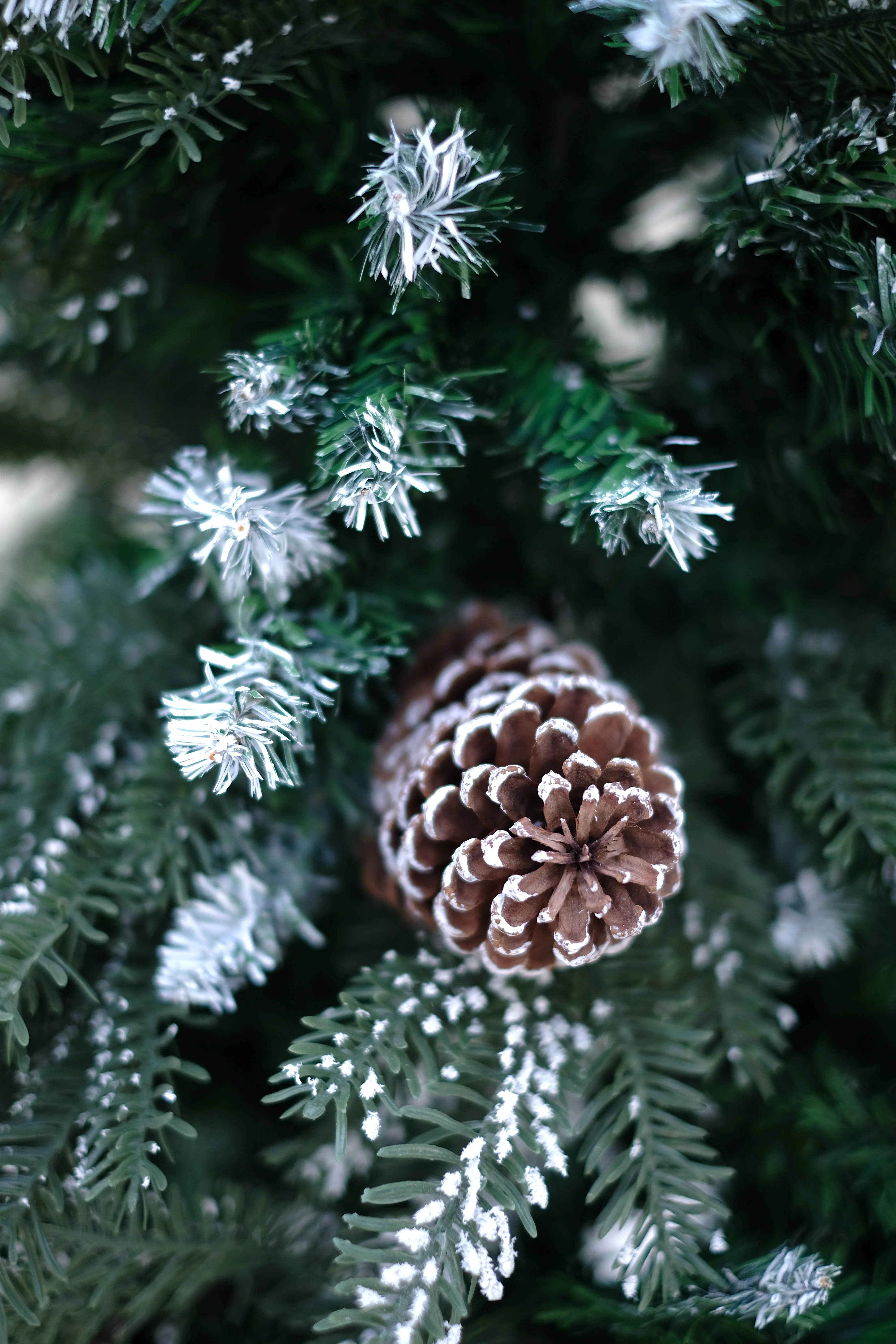 SWEN 4 feet BALSAM christmas tree with light frosting and large pine cones - Image 3