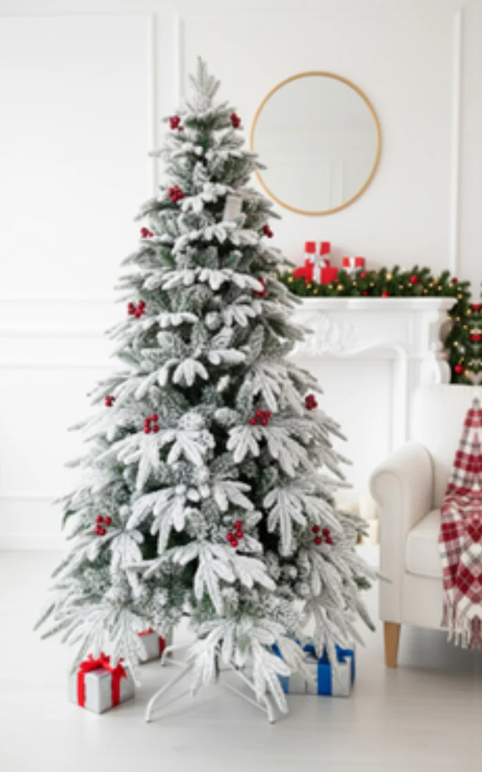 SWEN 8 feet PALOMA christmas tree with frosting and cherries - Image 2