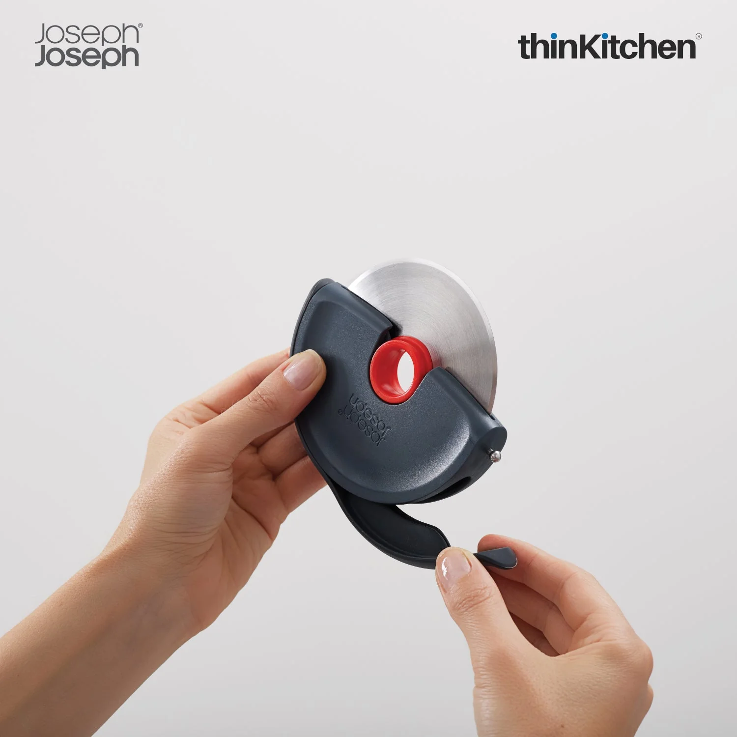 thinKitchen™ Joseph Joseph Disc Easy-clean Pizza Cutter - Grey - Image 3