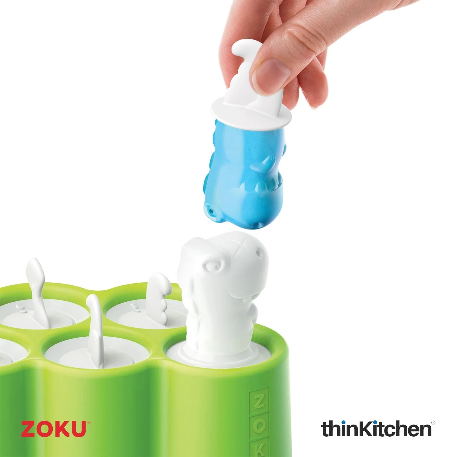 thinKitchen™ Zoku Dinosaur Pop Mold (6 pop) - Image 5