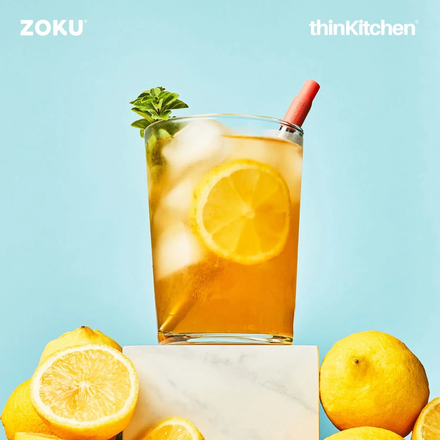 thinKitchen™ Zoku Red Two Tone Pocket Straw - Image 6