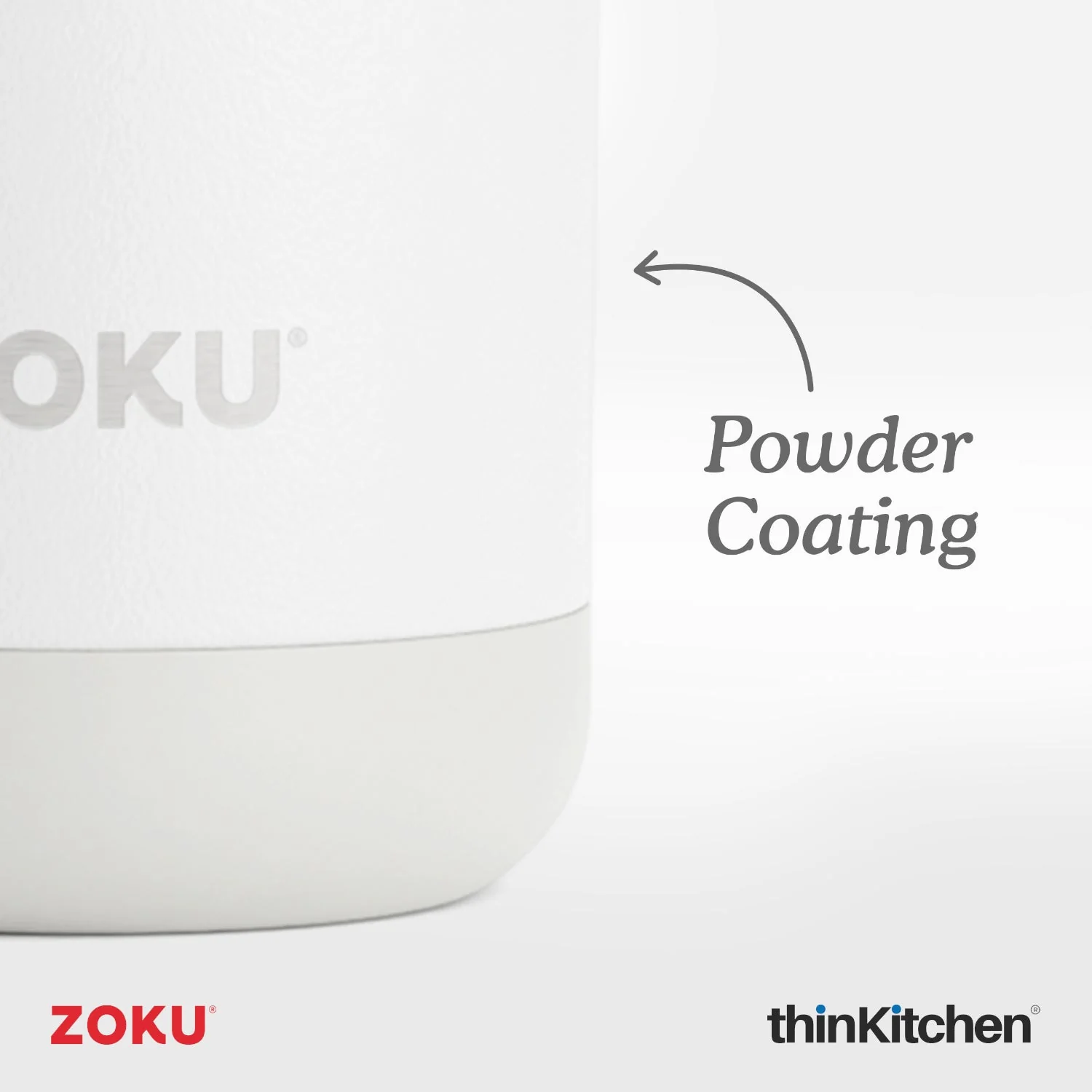 thinKitchen™ Zoku White 3in1 Tumbler, 350ml - Image 3