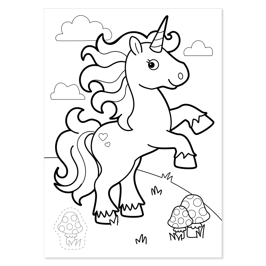 Unicorns, Mermaids and more! Sticker Colouring Book - Image 4