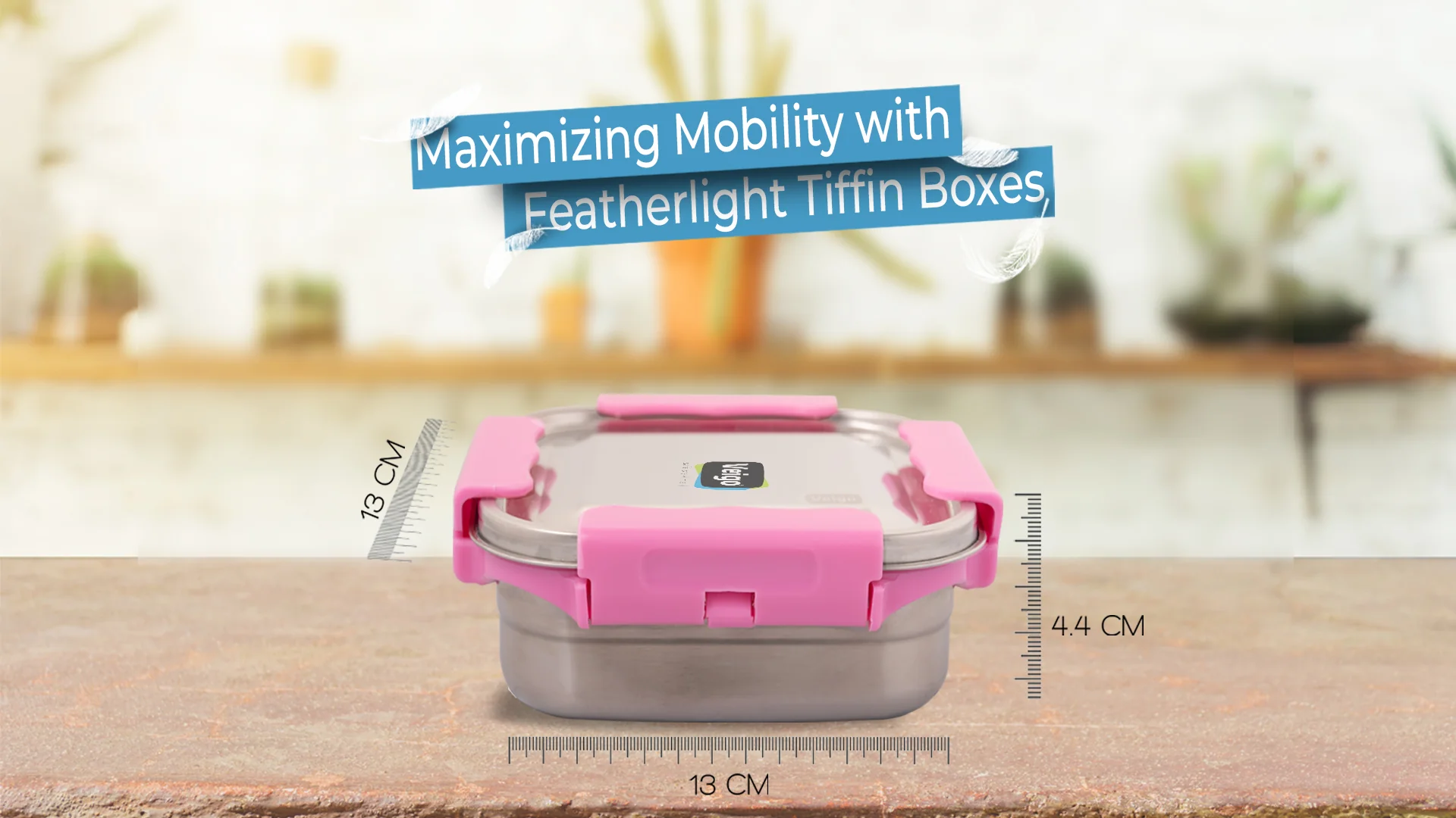 Veigo Maxosteel Medium Lunch Box - Pink + Purple | Limited Edition - Image 5