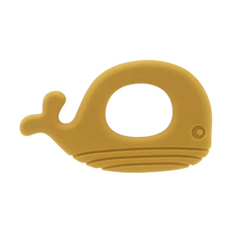 Whale Teether | Playbox Silicone Whale Teether Set of 3 Pcs in Assorted Colours, Baby Teething Toys Silicone Teethers BPA Free Silicone Soothe Babies Gums