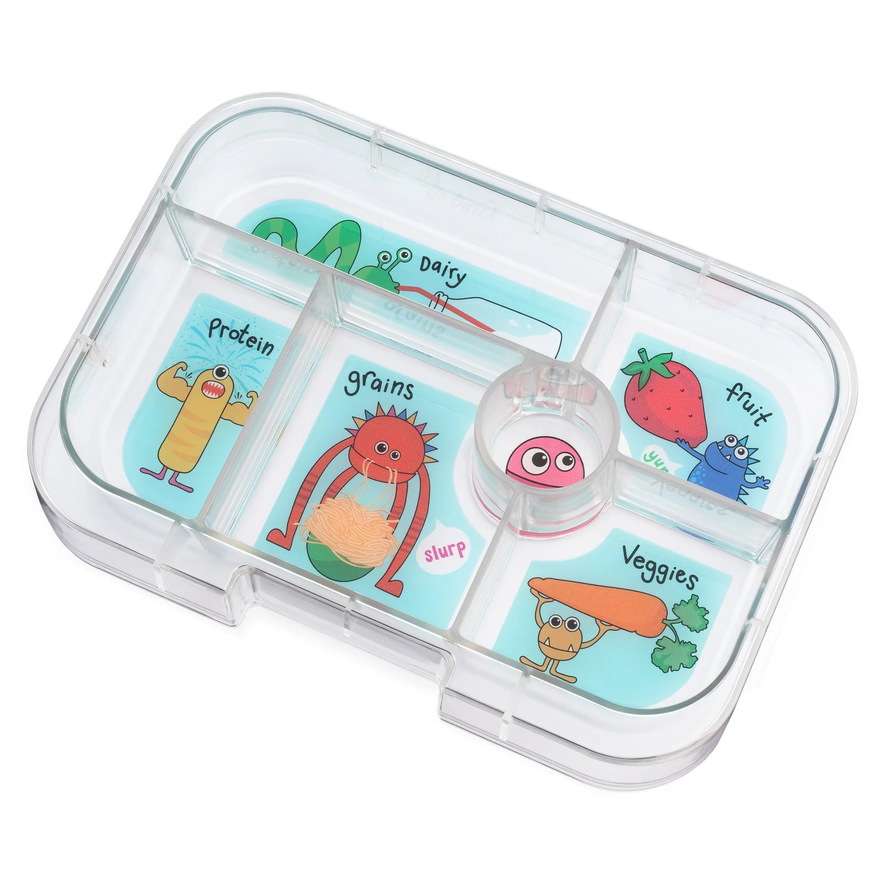 Yumbox 6 Section Original- True Blue Funny Monsters - Image 6