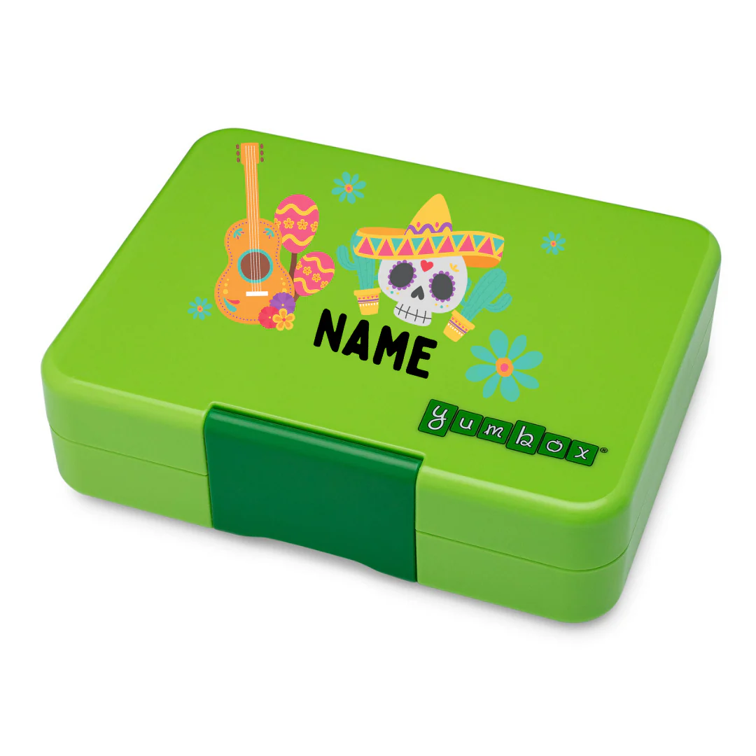 Yumbox Snack 3 Section - Lime Green - Image 4