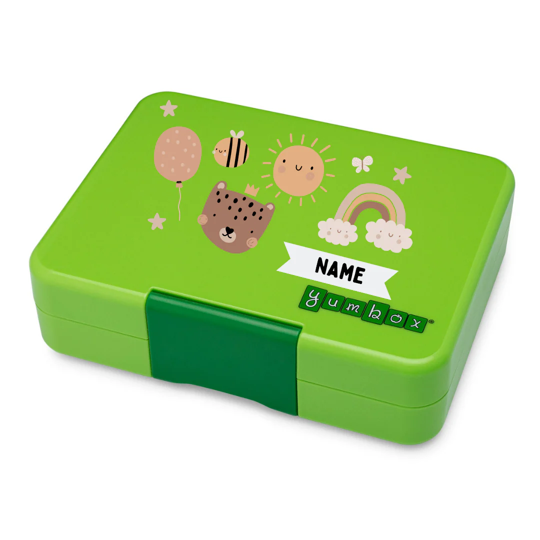 Yumbox Snack 3 Section - Lime Green - Image 6