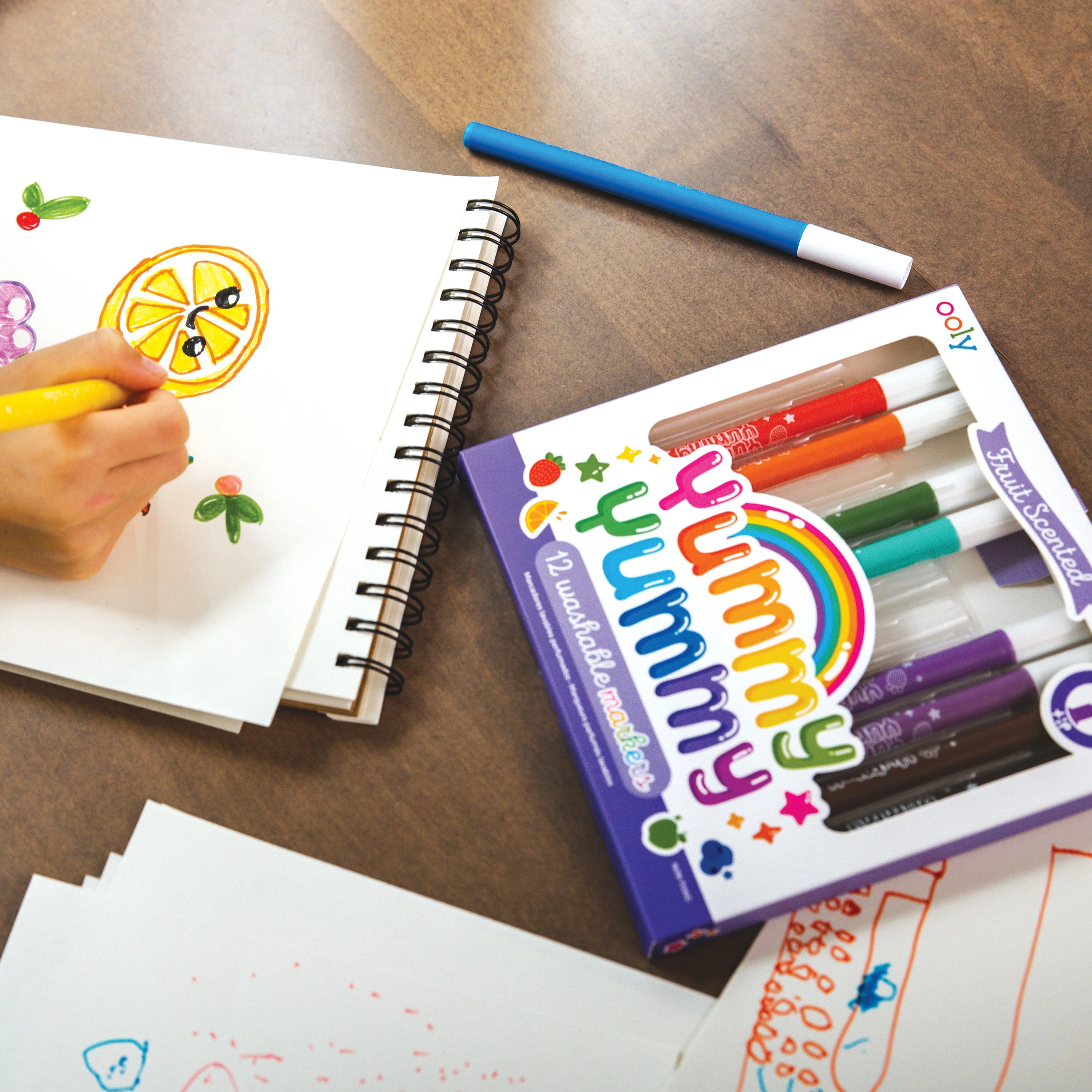 Yummy Yummy Fruit Scented Markers - Set of 12 - Image 5