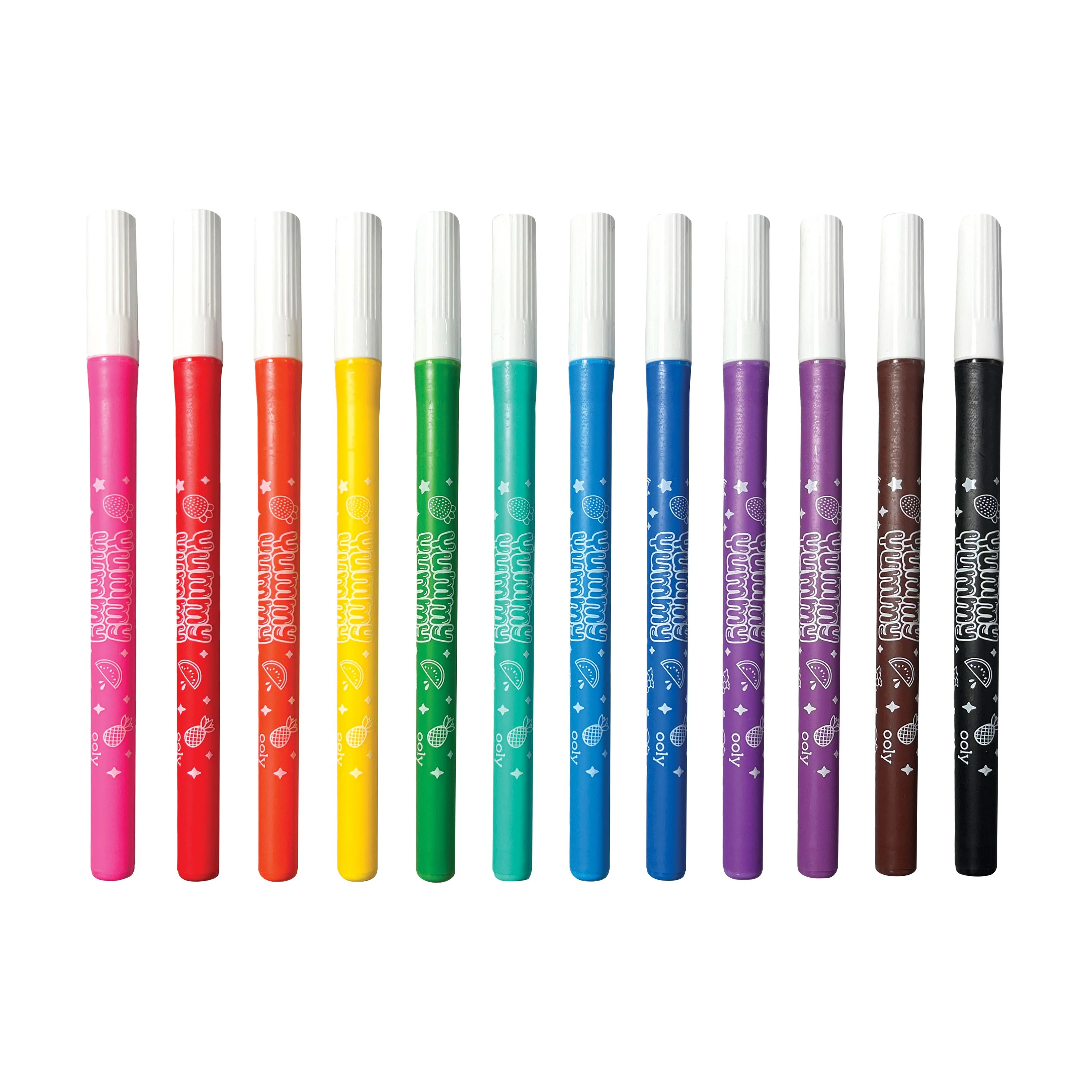 Yummy Yummy Fruit Scented Markers - Set of 12 - Image 7
