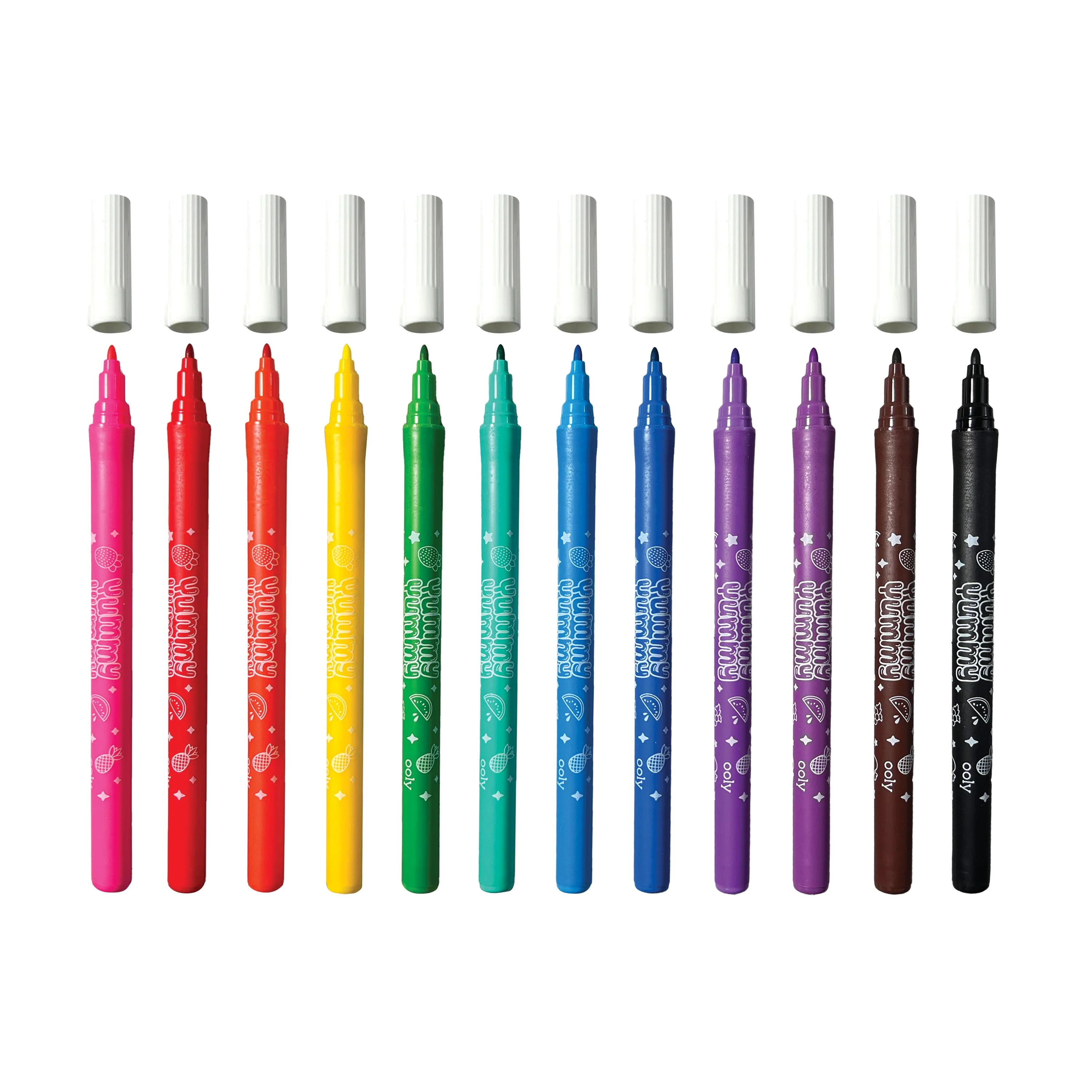 Yummy Yummy Fruit Scented Markers - Set of 12 - Image 8