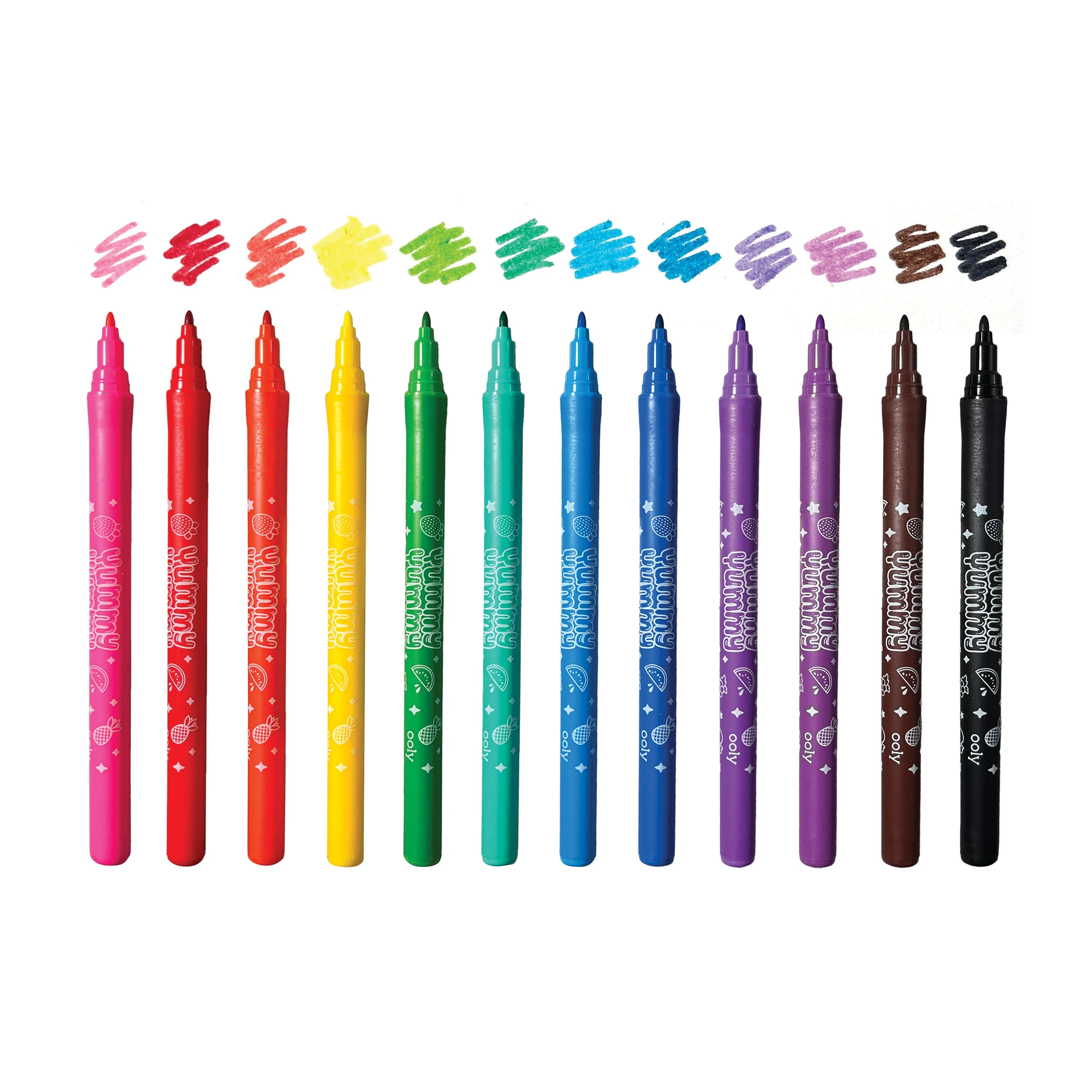 Yummy Yummy Fruit Scented Markers - Set of 12 - Image 9