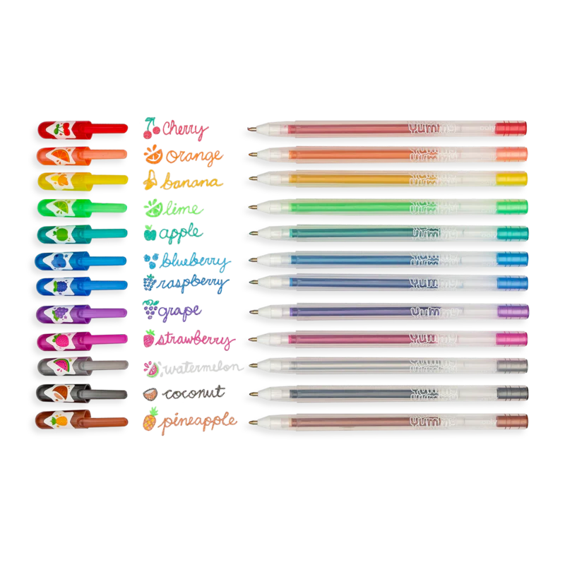 Yummy Yummy Scented Glitter Gel Pens 2.0 - Set of 12 - Image 2
