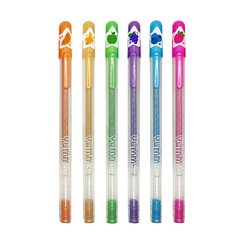 Yummy Yummy Scented Gel Pens - Metallic - Set of 6 - Image 5