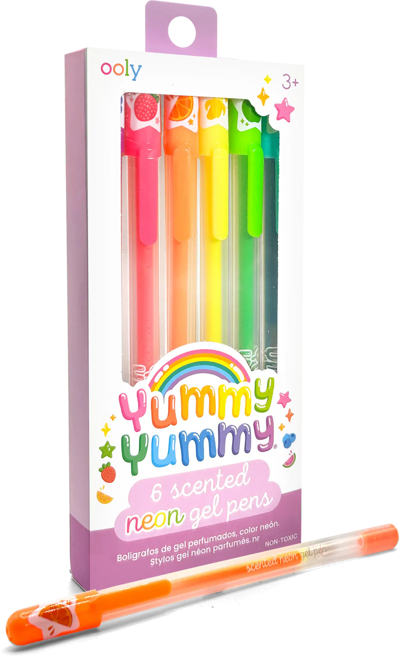 Yummy Yummy Scented Gel Pens - Neon - Set of 6 - Image 2