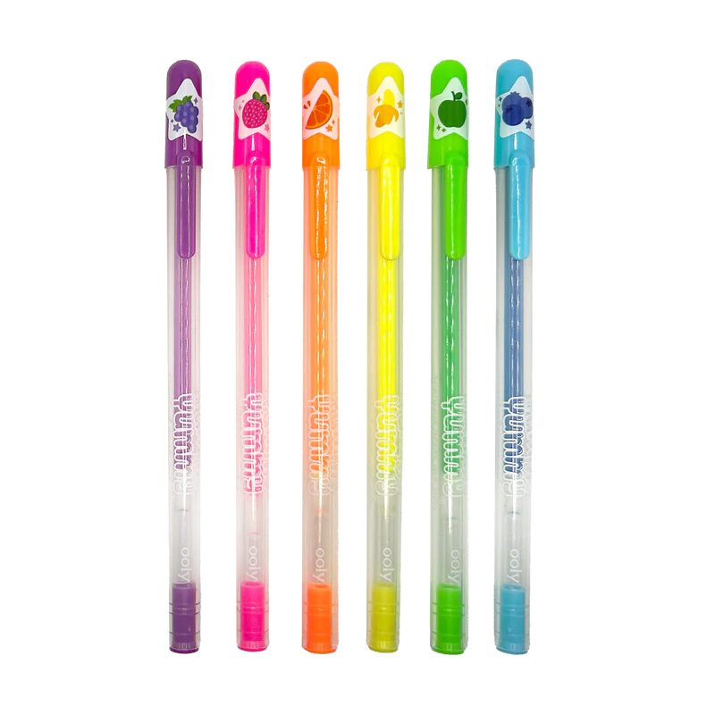 Yummy Yummy Scented Gel Pens - Neon - Set of 6 - Image 5